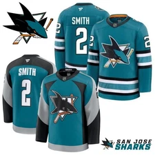 MEN Will #2 Smith Shark 2025 Stitched Jersey Teal & Alternate