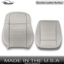 2005-2008 Fits Dodge Magnum Genuine Leather Driver Seat Covers Light Graystone