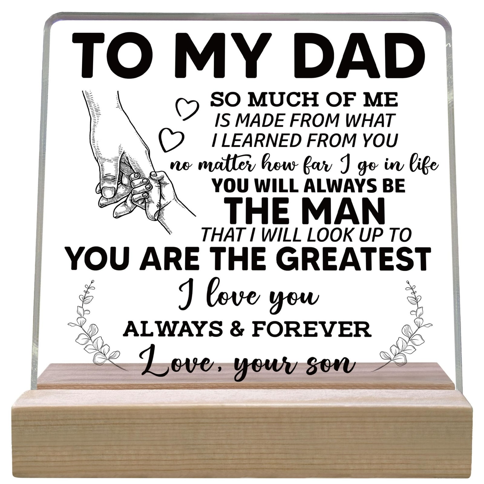 Thank You Gifts for Dad from Son, Father's Day Thanksgiving Birthday Gifts fo...