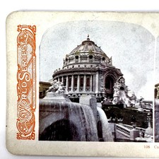 St Louis Worlds Fair 1904 Stereoview 108 Cascades Festival Hall Oxford Series