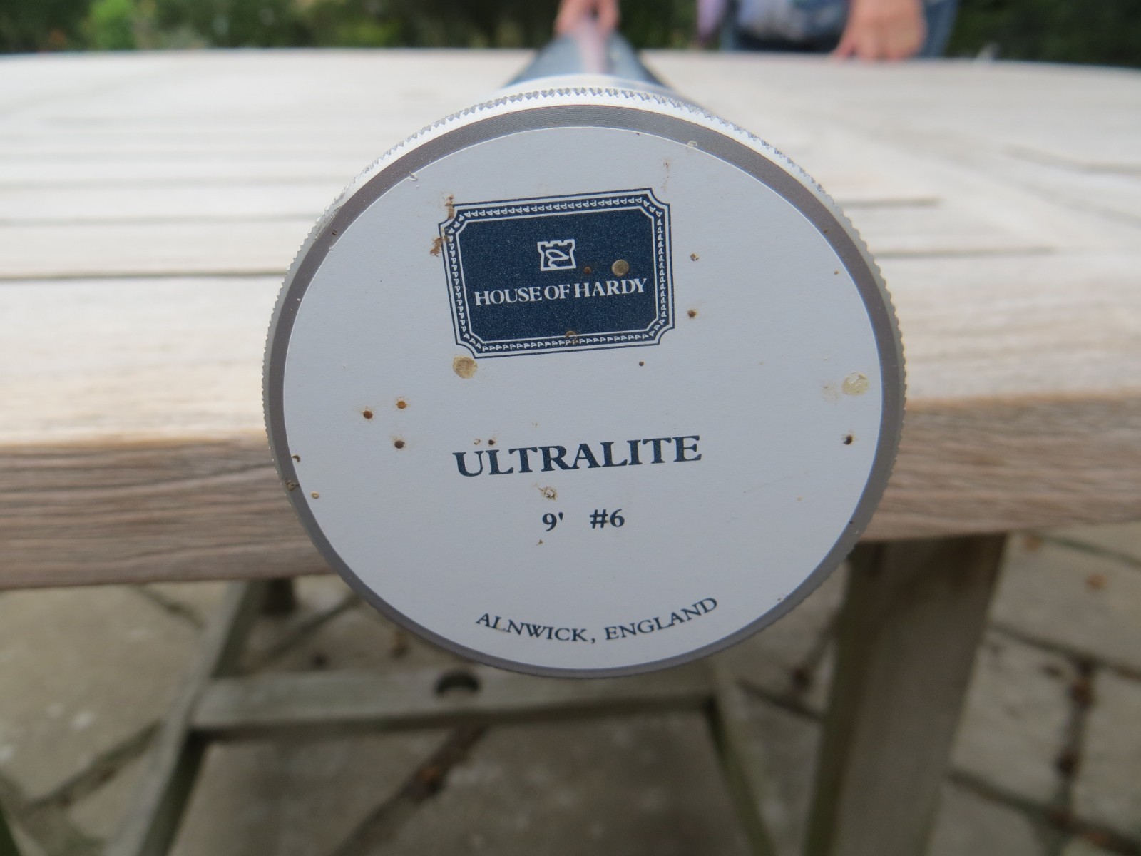 hardy Ultralite 9' fly rod and matching reel #6 2pc excellent condition thruout