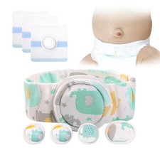 Infant umbilical hernia strap kit, a hernia strap with 4 compression pads