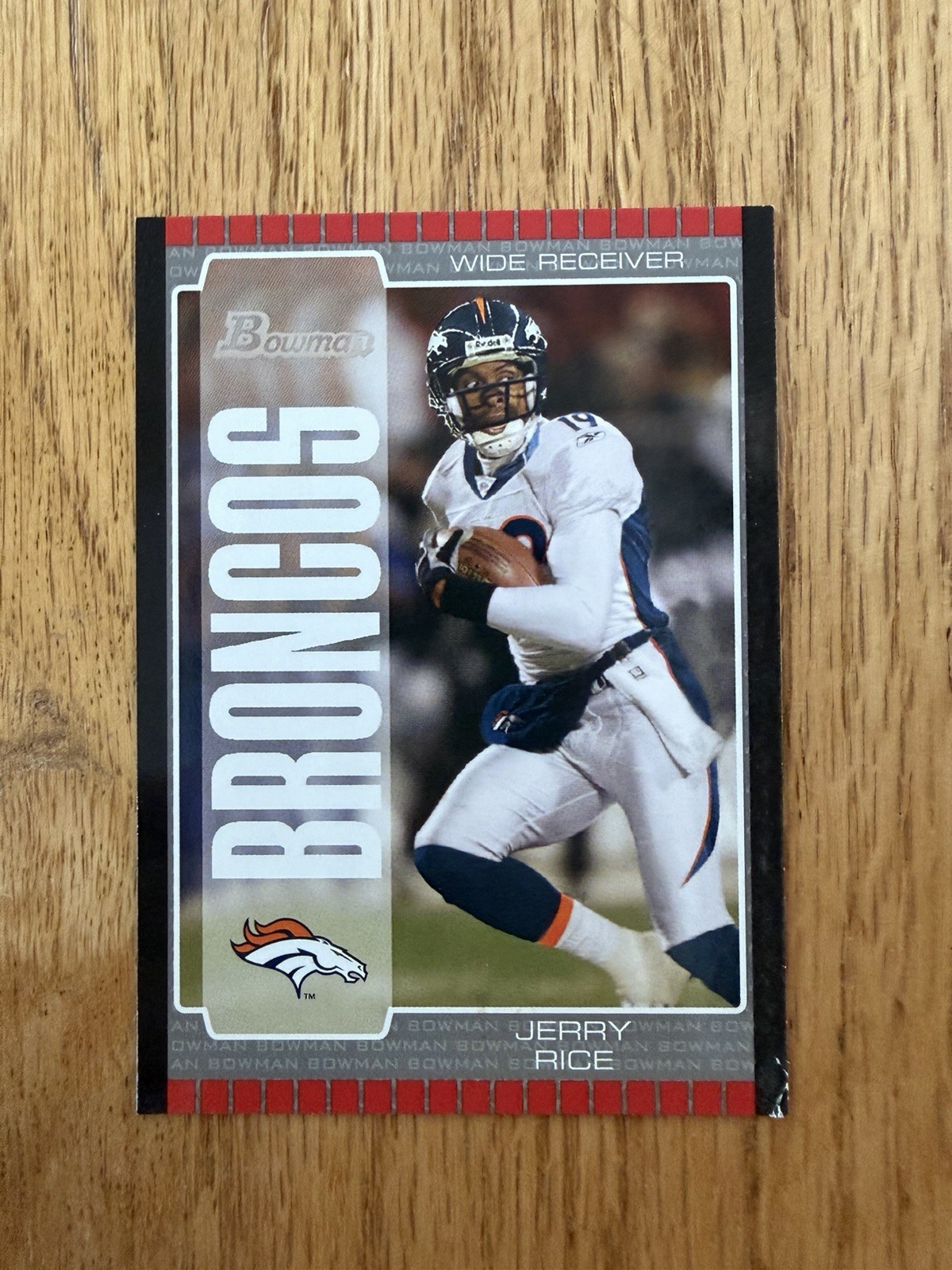 Topps 2005 Bowman Jerry Rice #92 Denver Broncos NFL HOF