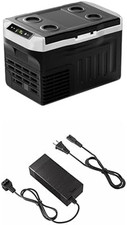 12 Volt 22QT Portable Fridge Freezer Bundle with AC Power Cord Adapter