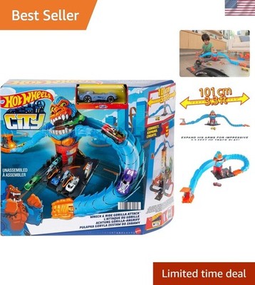 City Wreck & Ride Gorilla Attack Playset - Interlocking Arms for Endless Fun!
