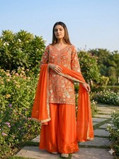 Salwar Kameez Indian Pakistani Wedding Party Wear Dress Bollywood Plazzo Suit