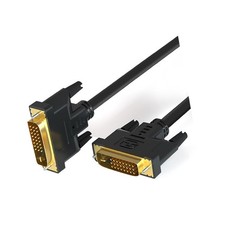 1.5M DVI Cable, 24 1 Gold-Plated, Male to Male, High-Definition Video Data