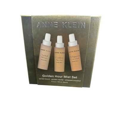 NWT Anne Klein Golden Hour Mist Set of 3 Fragrance Mists-4 oz each