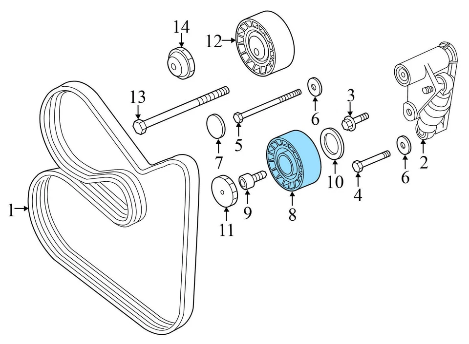 1992-1995 2001-2005 BMW 320I - Alternator BELT Pulley 1748131 - Image 3 of 4
