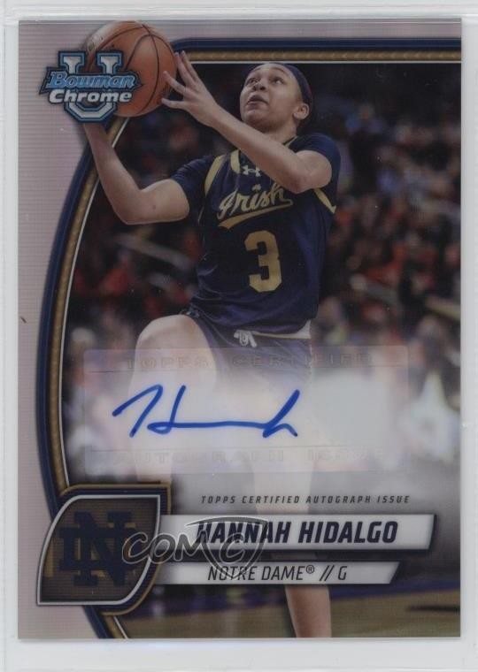 2024-25 Bowman U Chrome Refractor Auto Hannah Hidalgo #26 Auto 19q5
