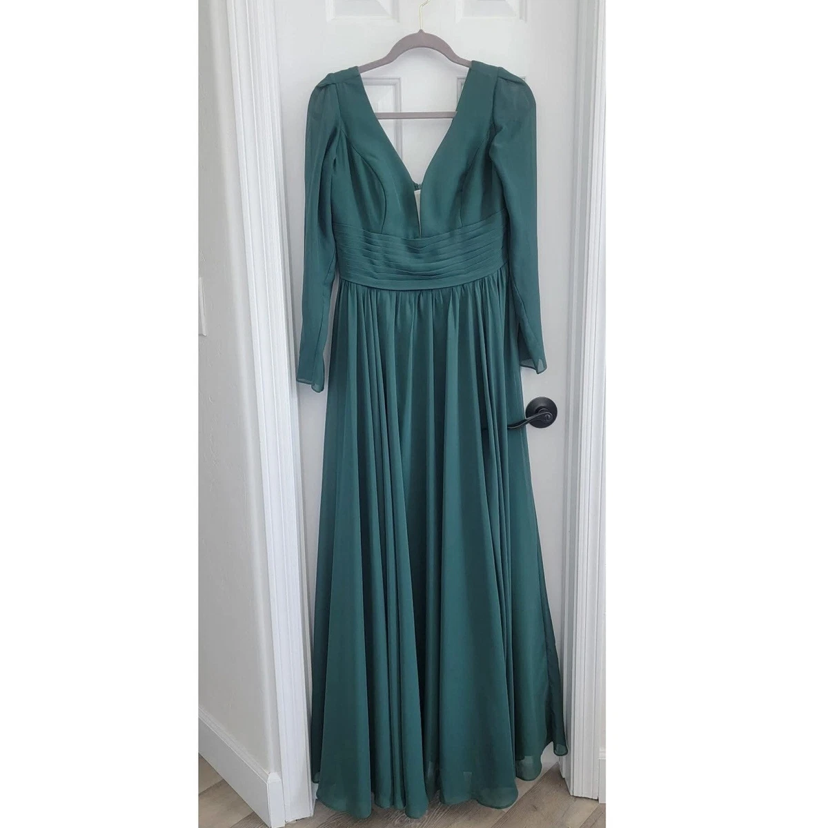 Green Long Sleeve Regular Size Bridesmaid Dresses for sale | eBay