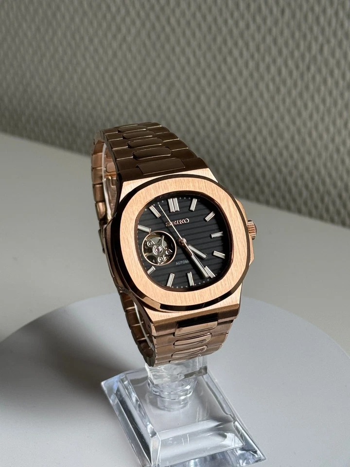 定制 Seitilus | 玫瑰金 NH35 | 开心表盘 | 40 毫米 | 蓝宝石色 — 第 4/4 张图片