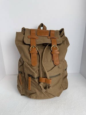 AMANGANI Jackson Hole Wyoming Luxury resort cotton leather backpack Amangani Jackson Hole Wyoming Resort Canvas and Vegan  main image 2
