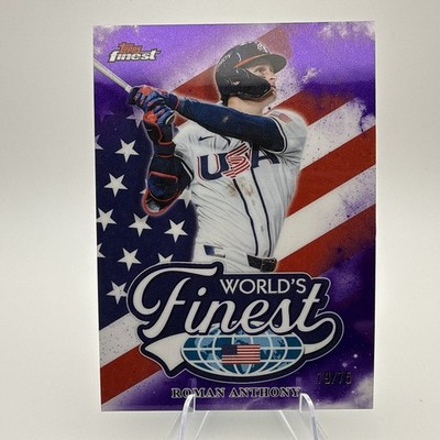 2026 Finest ROMAN ANTHONY World's Finest Purple /75 Team USA #WF-9