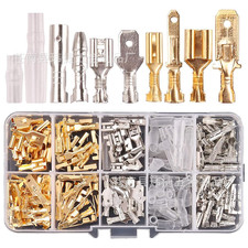150PCS Quick Splice Male and Female Spade Connectors 2.8/4.8/6.3mm Wire Crimp Te