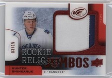 2015 Ice Rookie Relic Jumbos Red 3/15 Hunter Shinkaruk #RRJ-SH Jumbo Patch 1fd