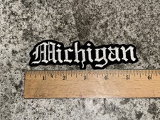 Embroidered Michigan Patch Iron On and/or Sew On