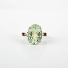 Natural Amethyst Gemstone 925 Sterling Silver Split Shank Solitaire Ring s844