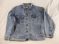 Vintage Levi  s Denim Jacket 57508-0214 Made In USA 1980s Size L Fits Sm/Med VG