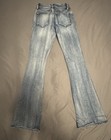 Fire & Rain Flare Jeans Size 0 Light Wash Distressed Whiskering Raw Hem — photo 4