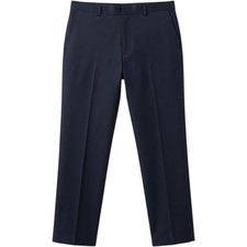 Chaps Dress Pants 40x30 Mens Black Flat Front Work Business Professional Formal