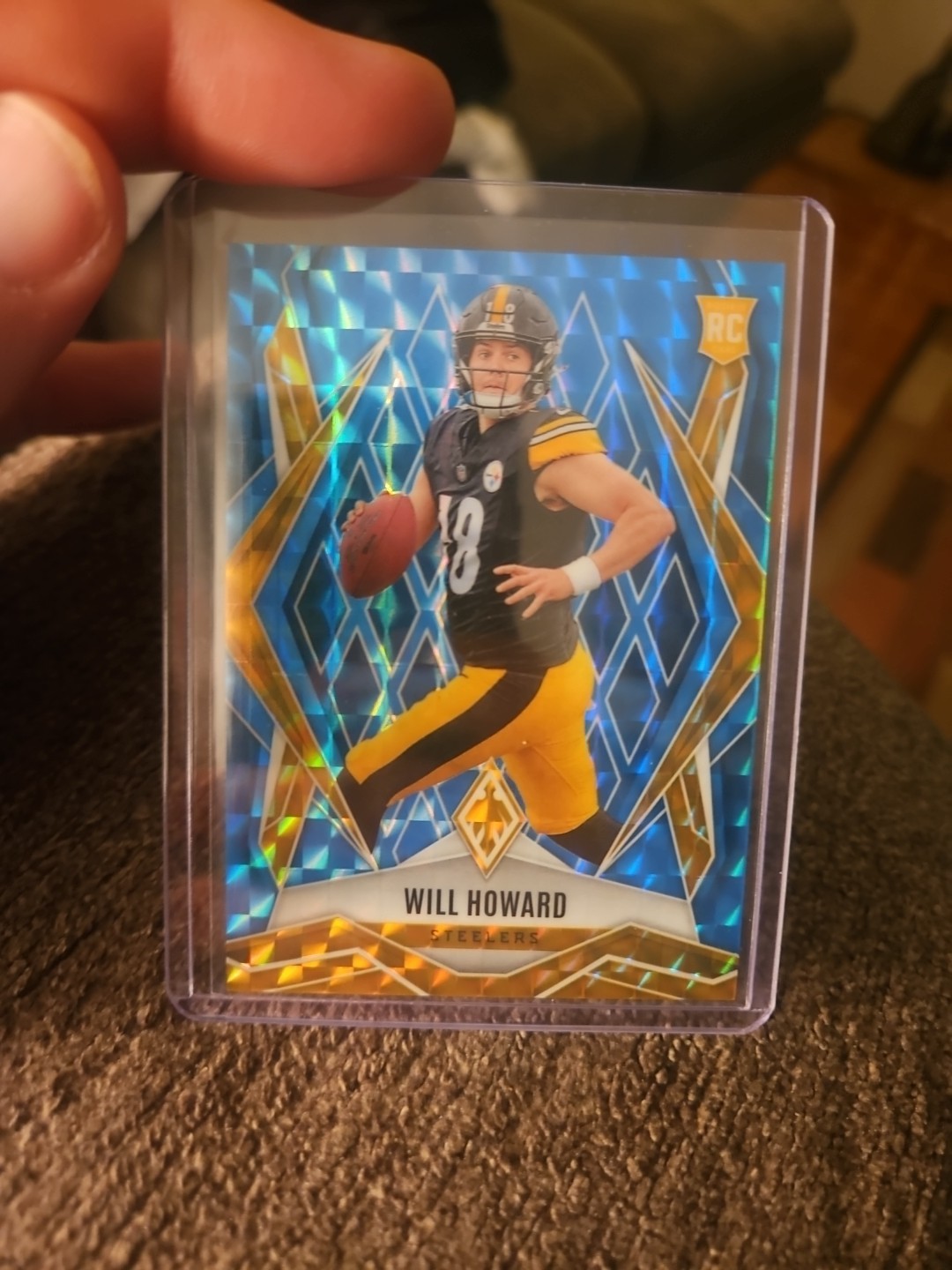 2025 Panini Phoenix - Rookies Will Howard #165 Light Blue Pyramids /385 (RC)