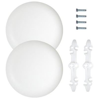 Pack Of 2 Universal Plastic Cover Plates For Octagonal And Round Electrical