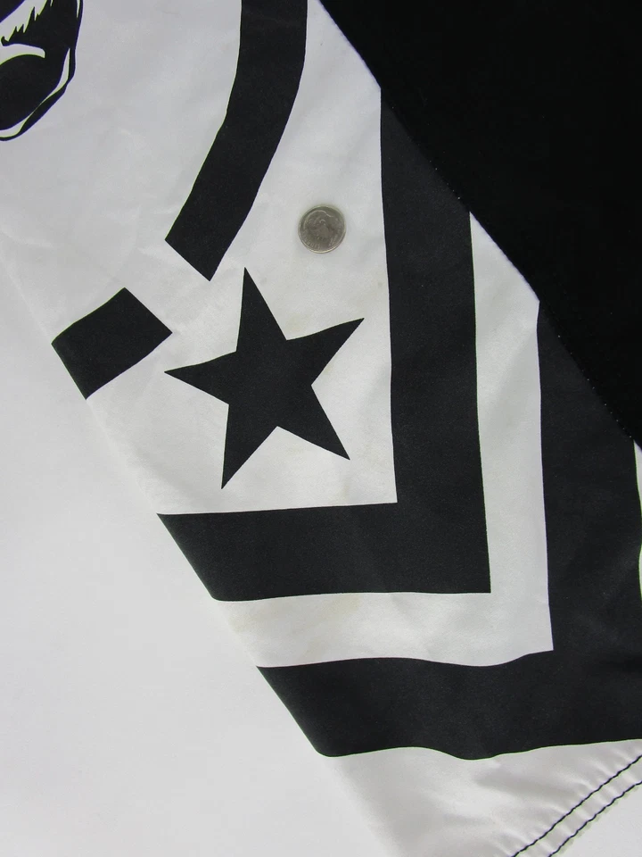 Pantalones cortos de metal Mulisha Troops para hombre negros con logotipo de calavera talla 32 vintage Y2K Foto 2 de 4