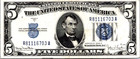 1953 $5 Silver Certificate Very Fine Fr. 1655