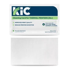 KICTeam - Cleaning Cards for Thermal Printers (25 Cards) - Presaturated with ...