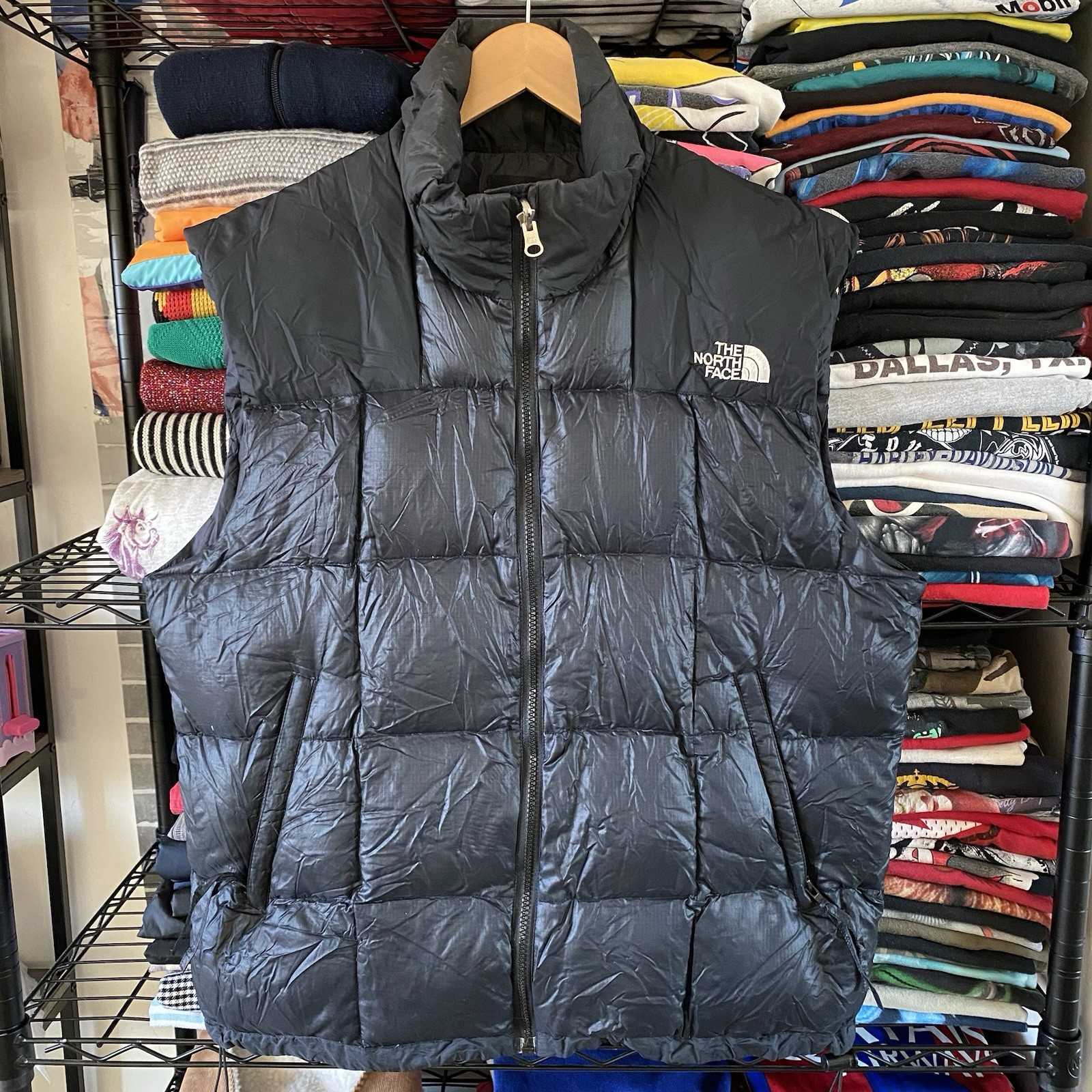 The North Face Goose Down Vest Black 1990s