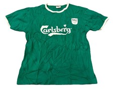 Vintage Carlsberg Short Sleeve Green Shirt Size Large