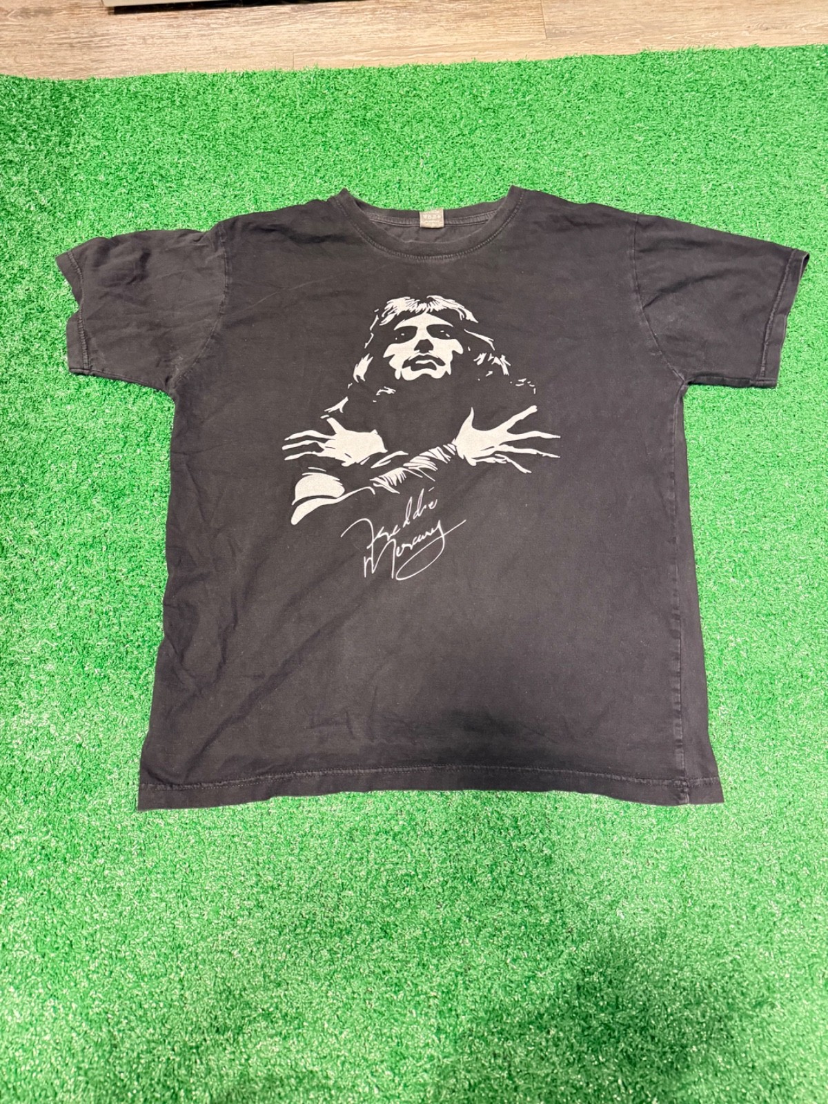 90’s Freddie Mercury Queen Emo Bug Graphic Print Band T-Shirt Mens Medium Black