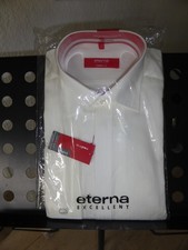 Herren Smoking Hemd Eterna Excellent redline Manschette in cremeweiß Gr.44 NEU