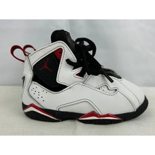 Nike Air Jordan True Flight TD TODDLERS White Black Shoes 343797-160, Size 7C
