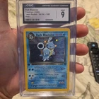 *CGC 9* Pokémon 1st Edition Dark Blastoise Holo Card 3/82 Team Rocket Vintage