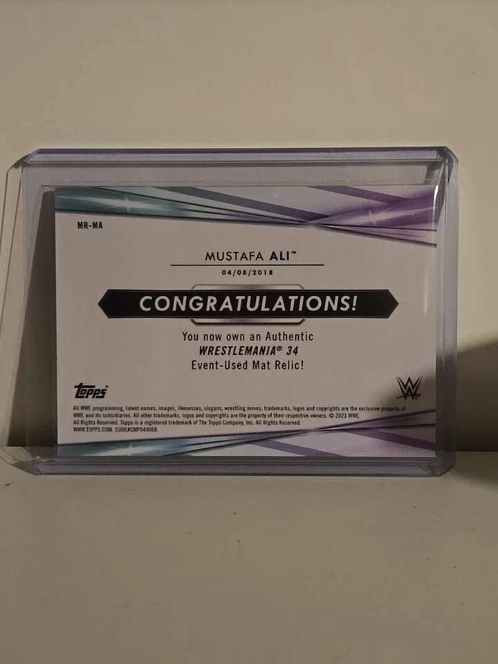 2 2021 Topps WWE Mat Relics And A 2024 Panini Selective Swatch. - Image 4 of 4