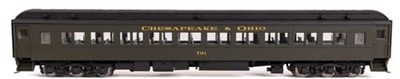 Walthers Proto 920-17604 HO 85' HW Coach C&O Green #701