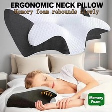 Derila Cervical Memory Foam Neck Pillow Orthopedic Neck Back Support Anti Snore