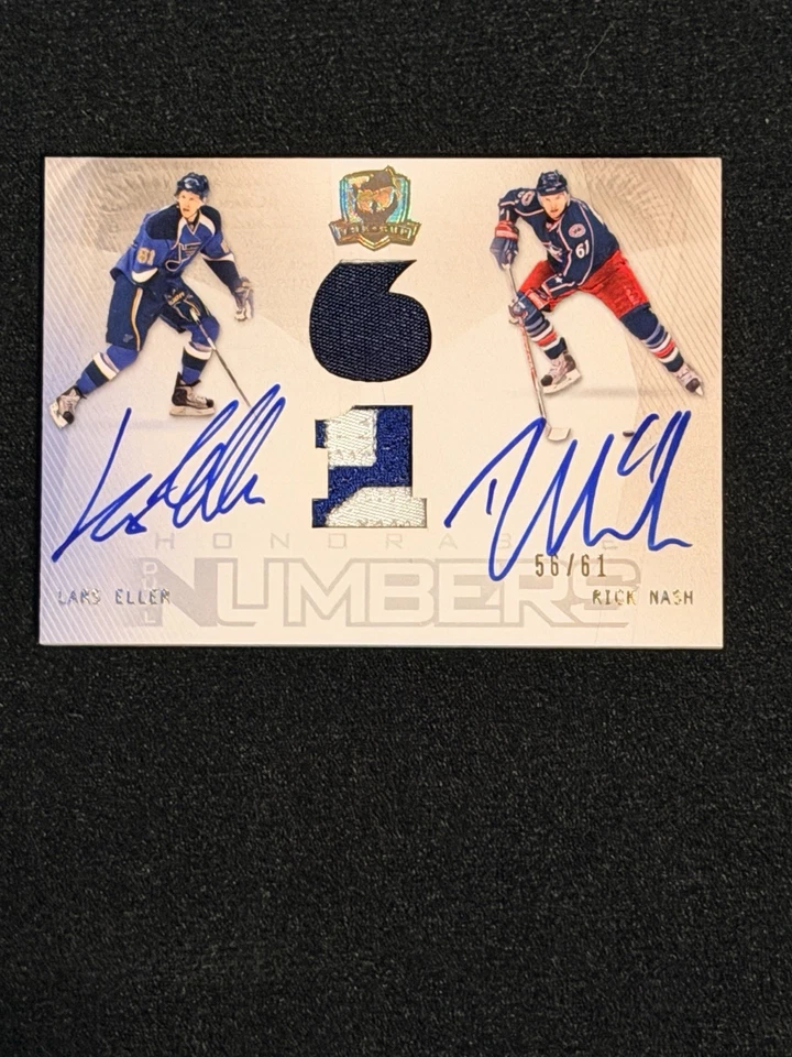 2009-10 UD The Cup Honorable Numbers Eller / Nash Dual Patch Dual Auto /61 - Image 3 of 3