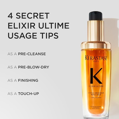 Kerastase Elixir Ultime L'Huile Original Hair Oil For All Hair Types - Hydrates, - Picture 6 of 6