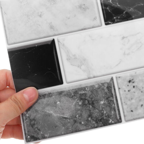 6 Sheets Tile Sticker Peel And Stick Wallpaper Self Adhesive Wall Tiles Stick - Picture 10 of 12