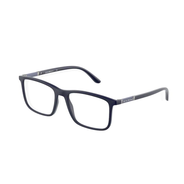 Montatura Occhiali da vista Uomo EMPORIO Armani 3181 5088 Blu rettangolare  | Acquisti Online su eBay