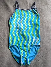 DOLFIN UGLIES One Piece Swimsuit Youth Girls 8 Blue Green