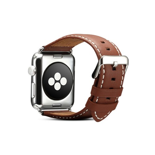 Luxus Echtleder Schnalle Armbanduhr Band Armband Gürtel für Apple Watch Serie - Bild 20 von 31