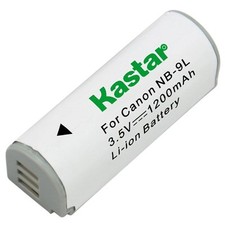 1x Kastar Battery for Canon NB-9L PowerShot ELPH 510 HS ELPH 520 HS ELPH 530 HS