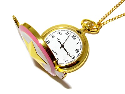 さくら様★『天王星』『水星』『インカ＆ムーン』『ガーネット』『光』×2 計6個 CARDCAPTOR SAKURA STAR WAND POCKET WATCH NECKLACE PINK & WHITE