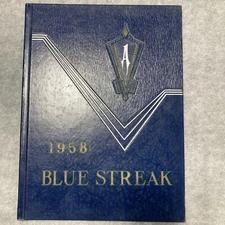 1958 High School Yearbook Annual Archbold Ohio OH - Bluestreak