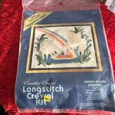 Something Special Longstitch Crewel Kit Unicorn Meets Pegasus  40147