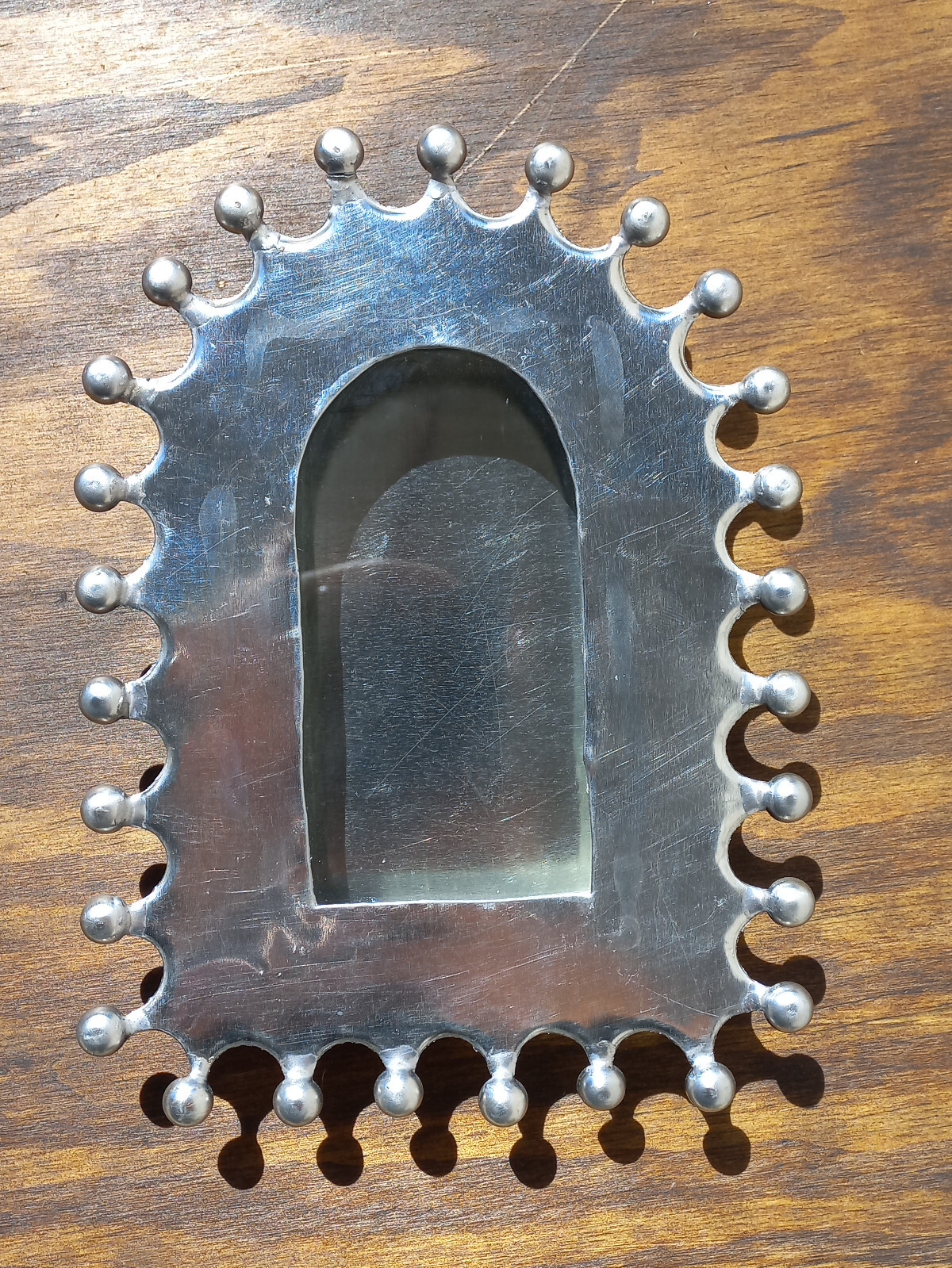 Caja NICHO DE HOJALATA PERFORADA HECHA A MANO NICHO DE ARTE POPULAR DEL SUROESTE MEXICANO